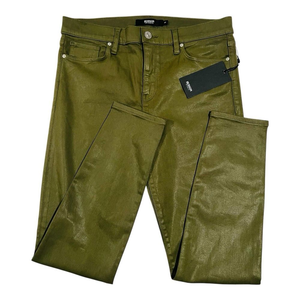Hudson Nico Midrise‎ SPR Skinny Ankle Coated Womens Jeans Size 31 NWT $195